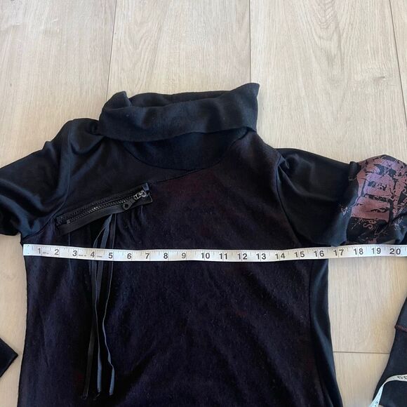 Planet Interdite women black top size M - Picture 3 of 9